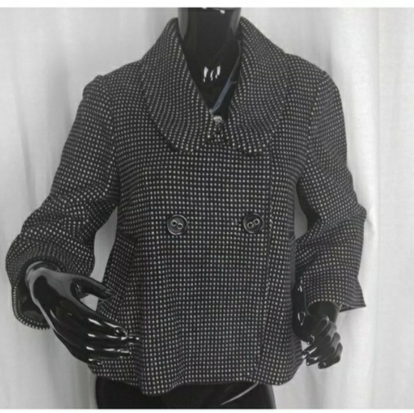 Etcetera Wool Polka Dot Swing Coat - Picture 1 of 7